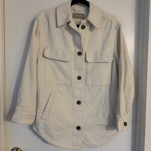 Everlane The Oversized Shirt Jacket - S - Canvas Cream